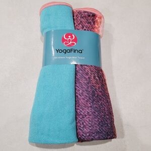 YOGAFINA 2-pack Skidless Yoga Mat Towels NWT